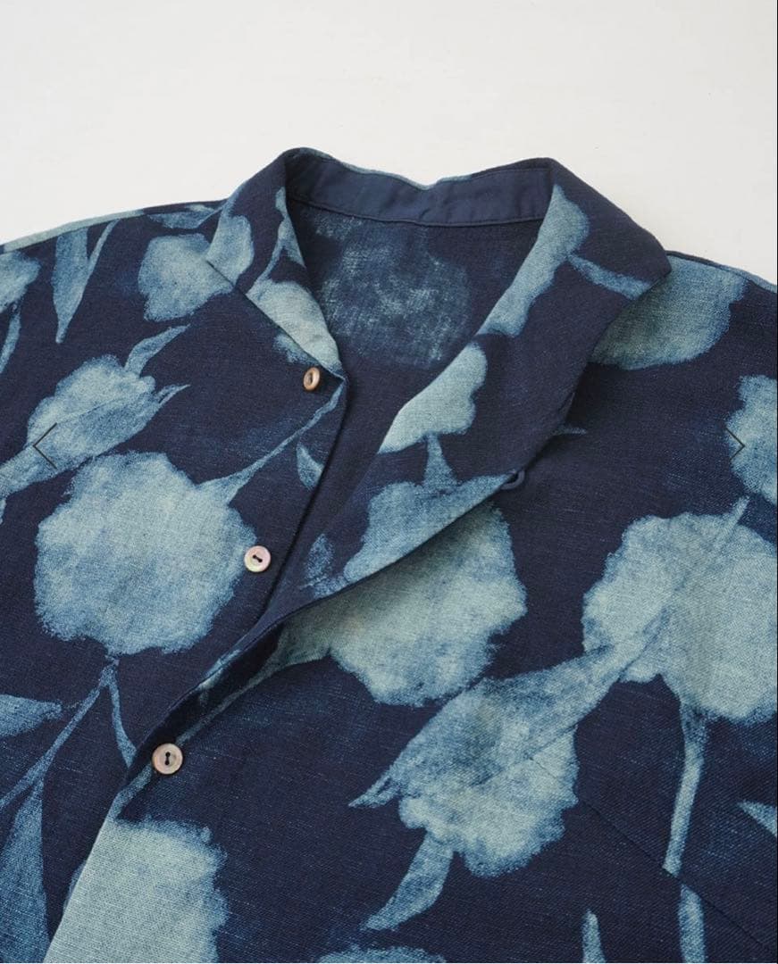 25SS パラスパレス　インディゴガーゼブラウス