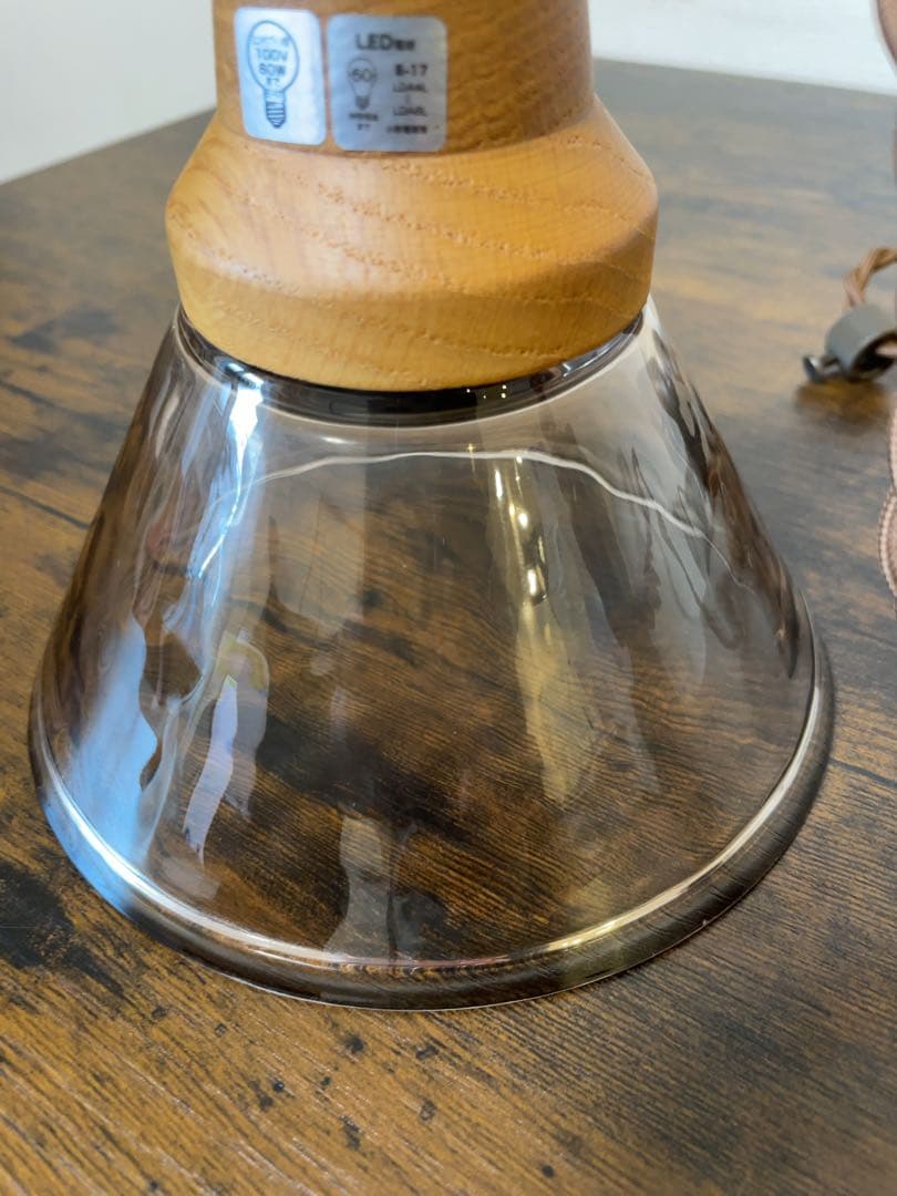 美品　Berka ベルカ　ブラウン　ペンダントランプ ペンダントライト