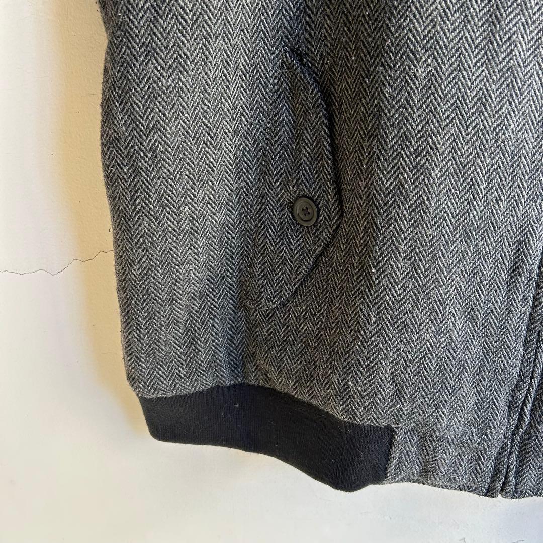 美品 L.L.Bean ヘリンボーン ツイード ハリントンジャケット
