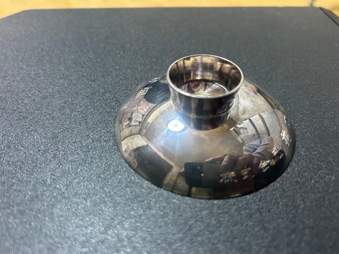 ガラス製丸型皿 木箱付き