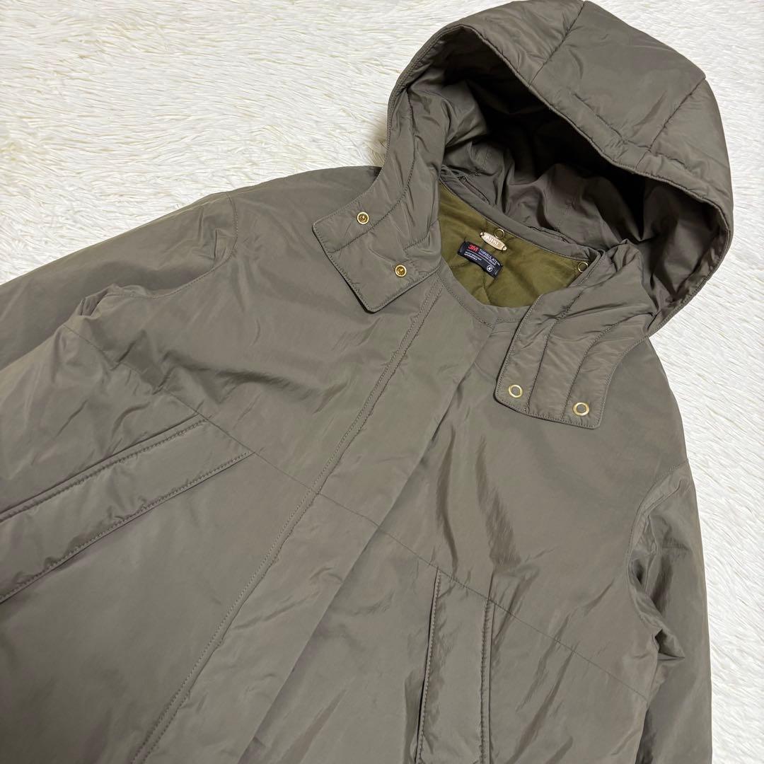 美品 ドゥーズィエムクラス liningフードコート カーキ 2way