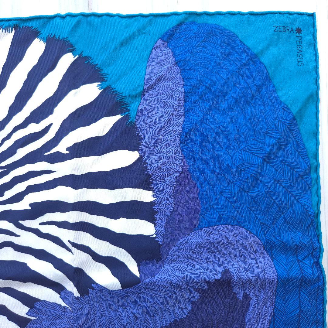 HERMES カレ45 ZEBRA PEGASUS ゼブラペガサス プチカレ