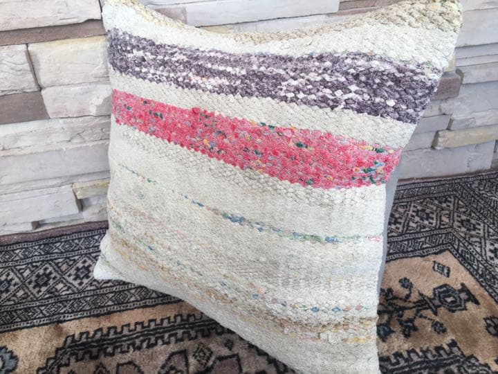 ビンテージラグ　トルコラグ　オールドキリム　クッションカバー40×40