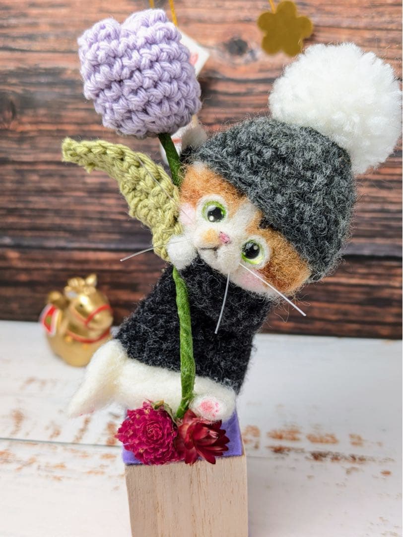 ハンドメイド　羊毛フェルト　猫　再販ページ♪