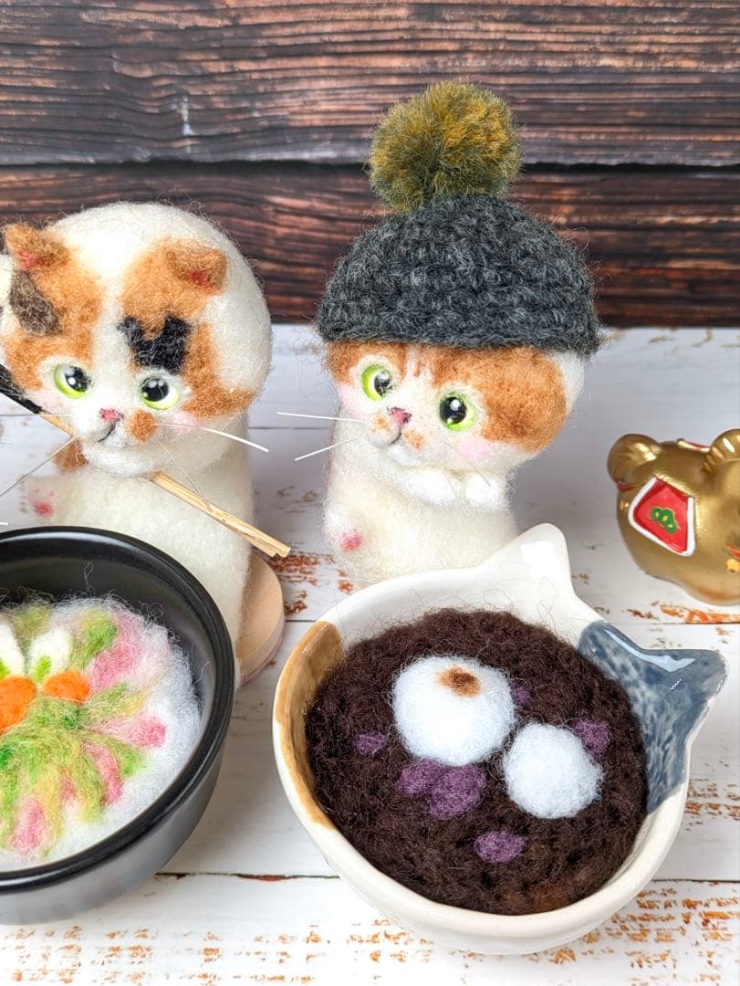 ハンドメイド　羊毛フェルト　猫　再販ページ♪