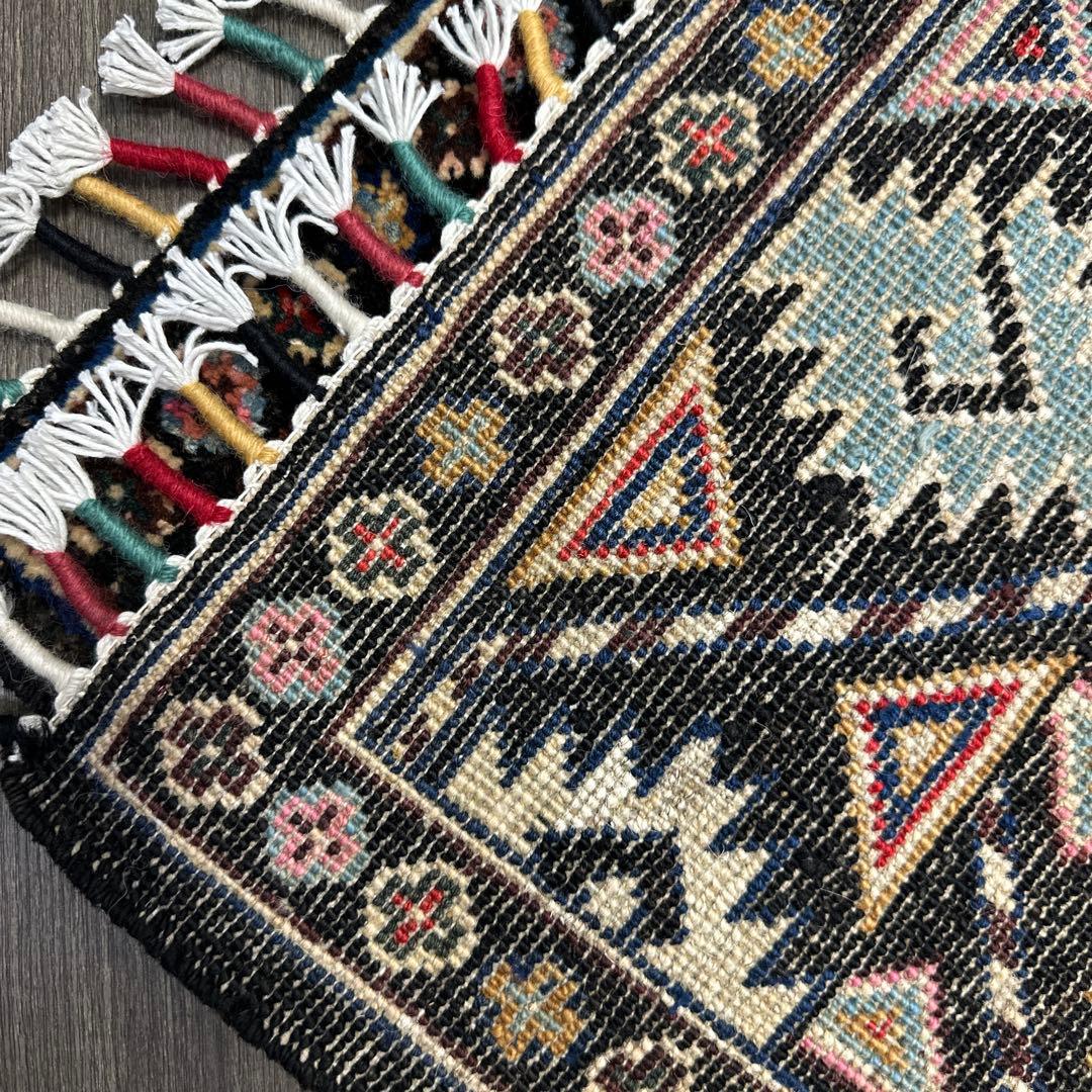 130x83cmトライバルラグアフガニスタン ガズニーウール手織り絨毯