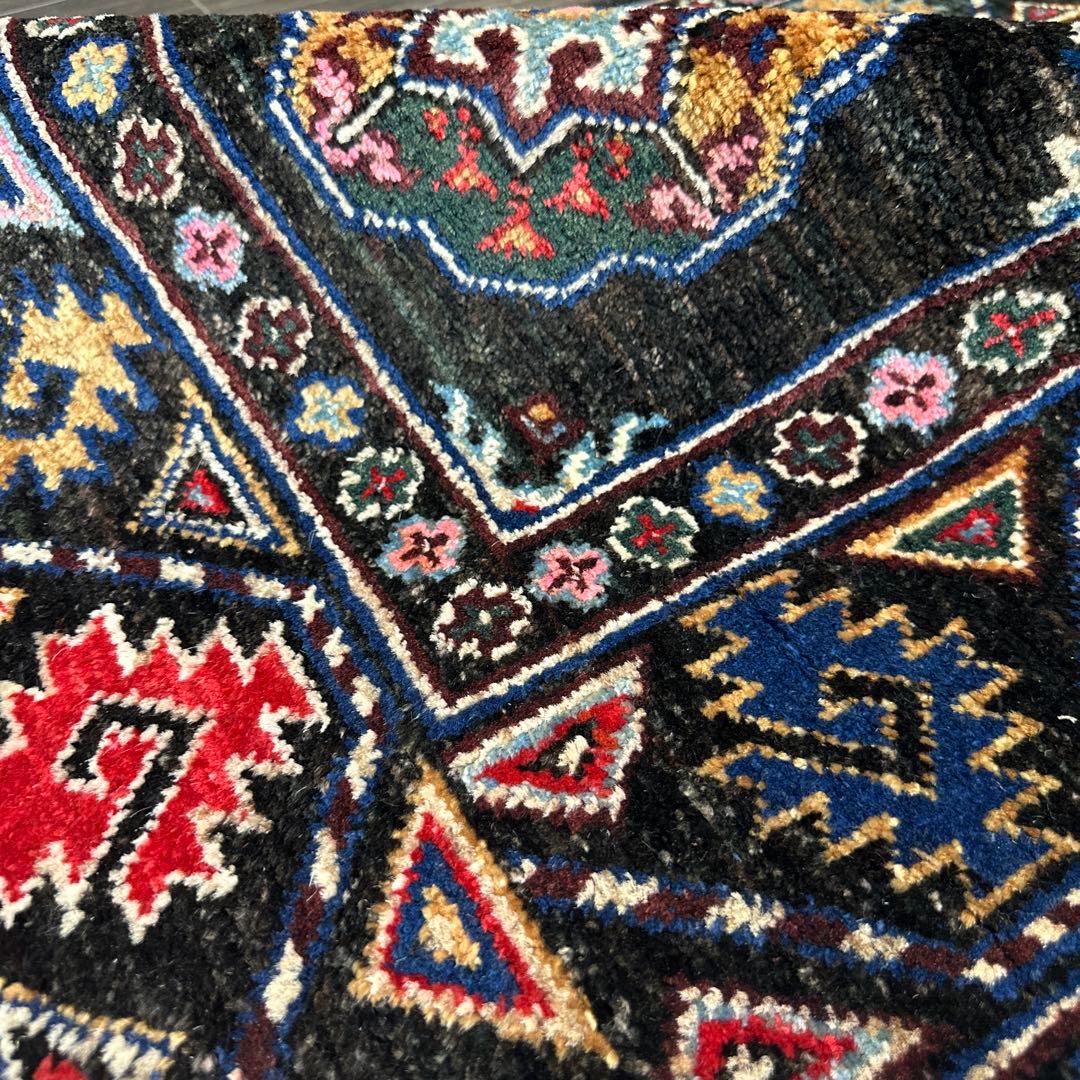 130x83cmトライバルラグアフガニスタン ガズニーウール手織り絨毯