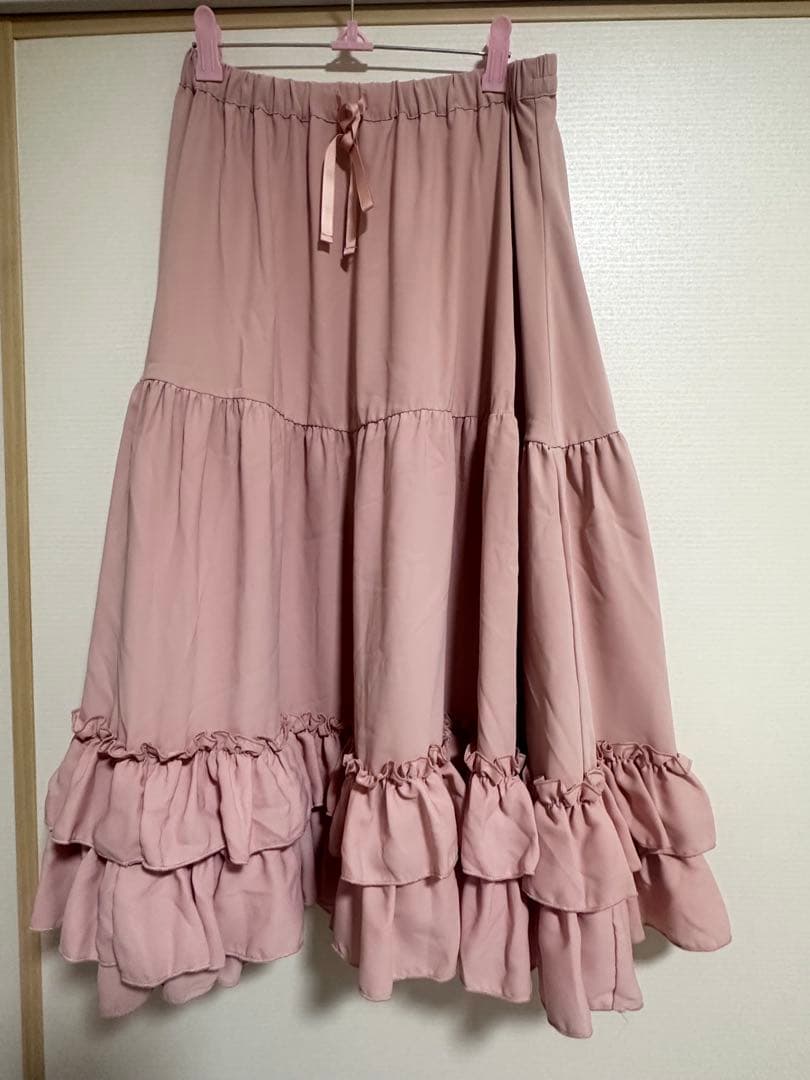 【axesfemme kawaii】ミディフリルペチスカート 3色セット