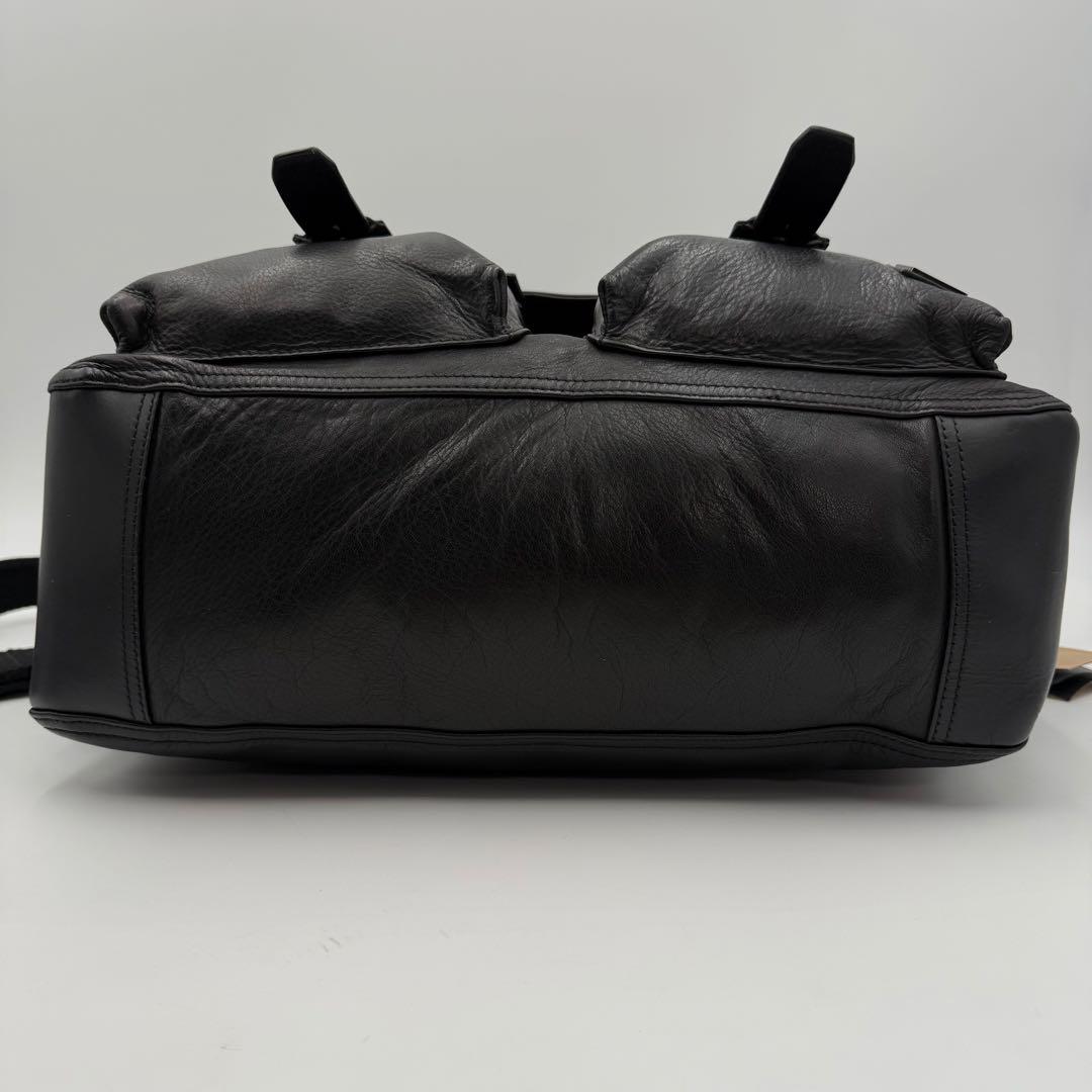 美品　タグ付き ベルスタッフ　オールレザー　メッセンジャー　ショルダーバッグ　黒