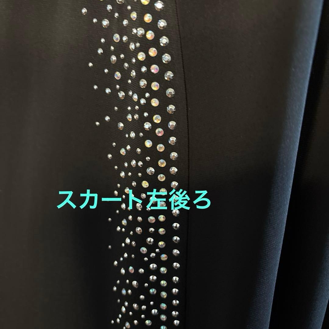 社交ダンス レッスンウェア エル・プラト　オーロラストーン装飾セットアップ