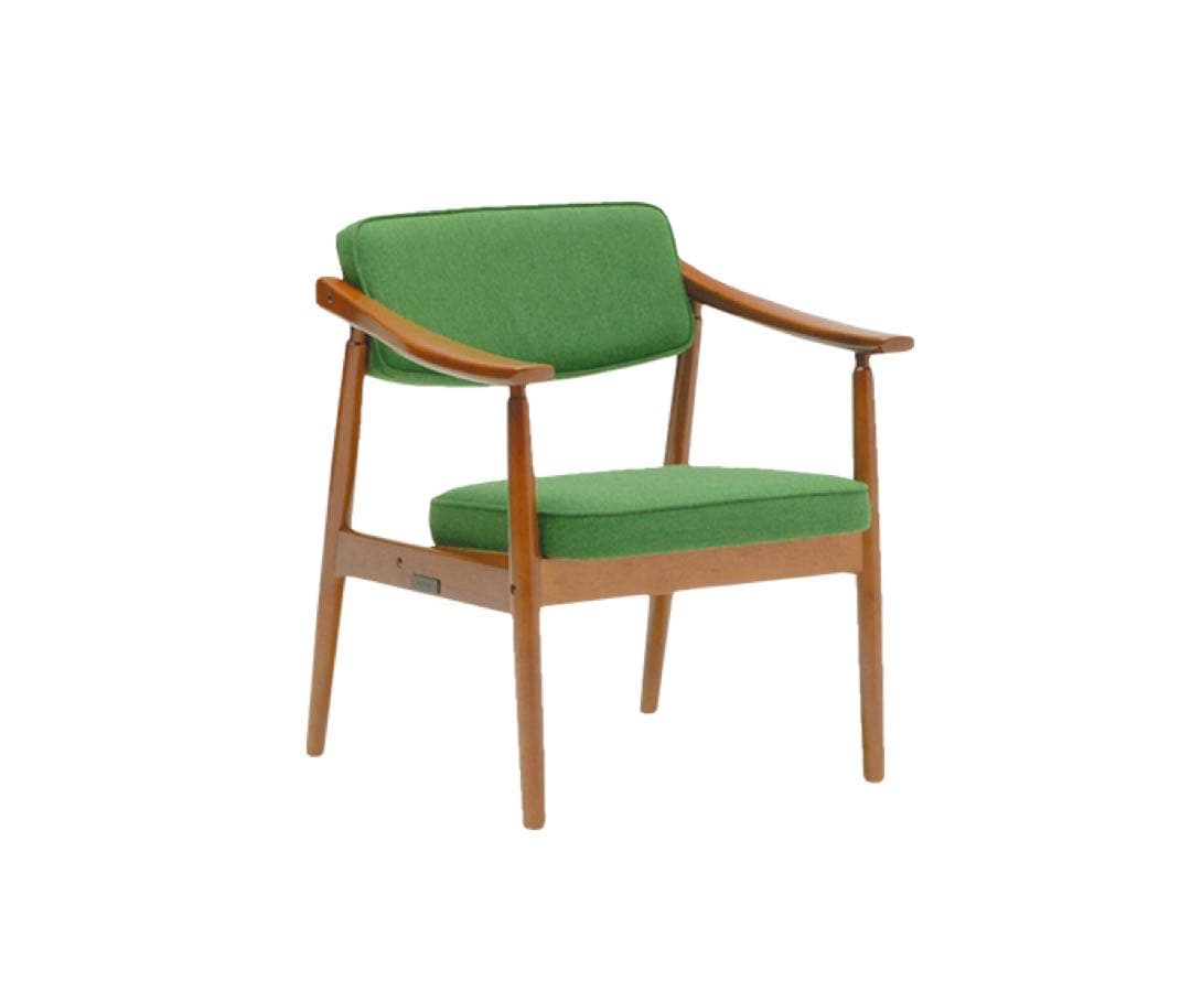 カリモク60 Dチェア　美品　タープグリーン　1脚