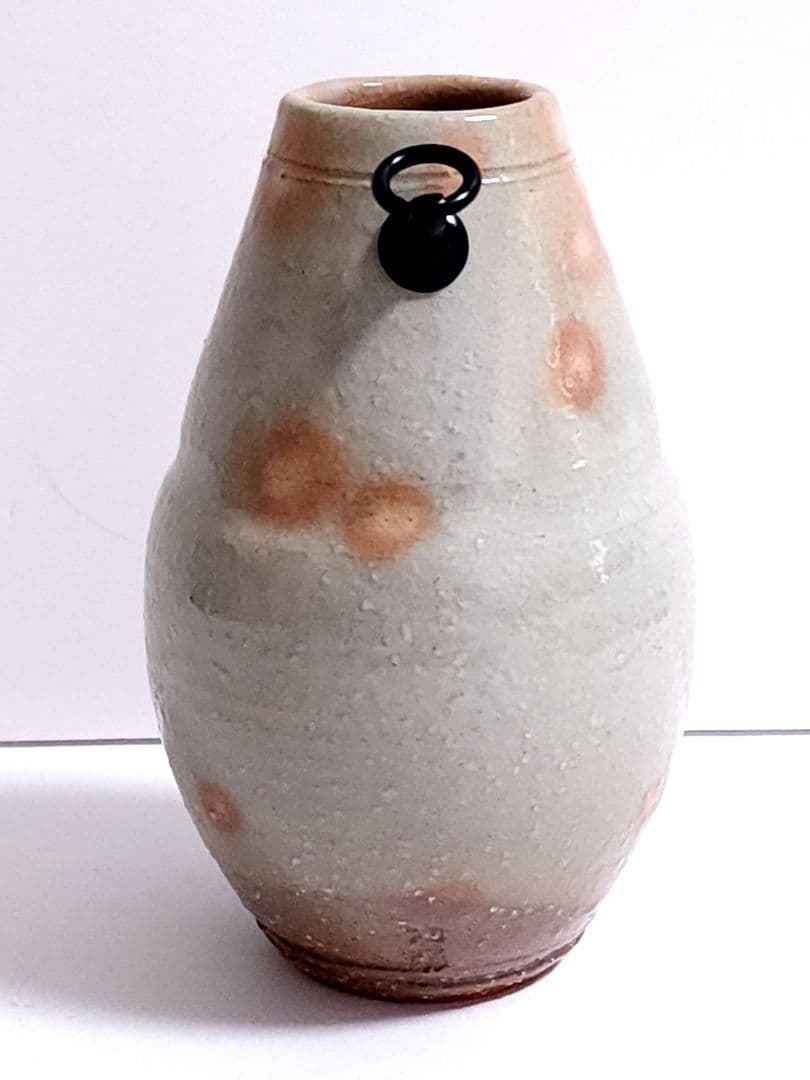 十三代 田原陶兵衛 萩焼 掛花入 共箱 共布 栞 茶道具 花瓶