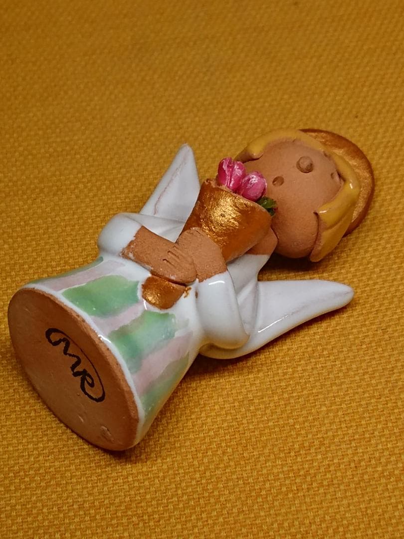 人形　天使　陶器　ヨーロッパ　置物　インテリア　工芸品　美術品　A2827