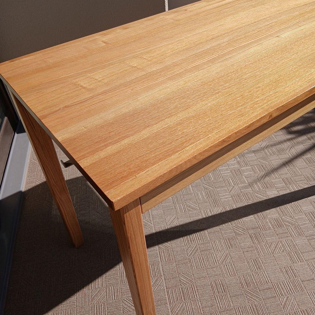 木製デスク 引き出し付き シンプル