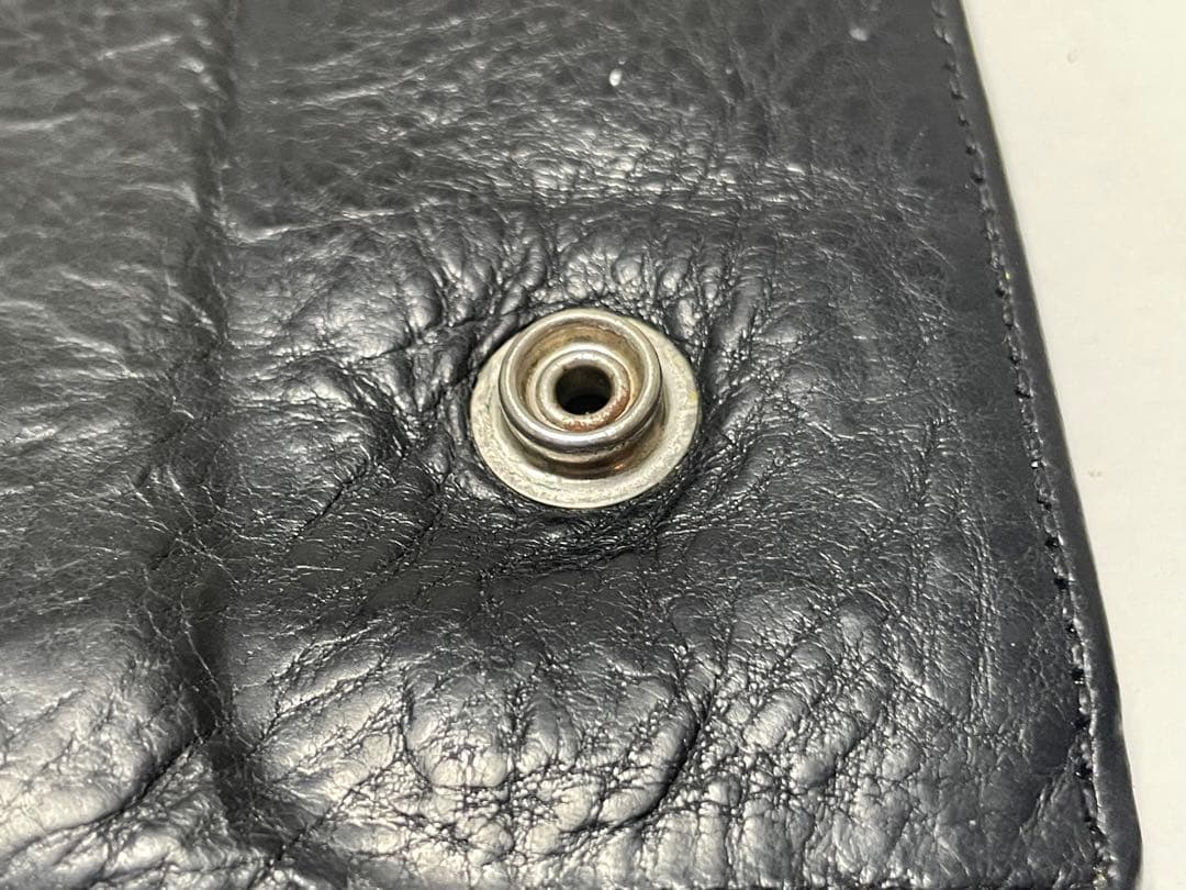 こめCHROME HEARTS クロムハーツウェーブウォレットクロスボタン