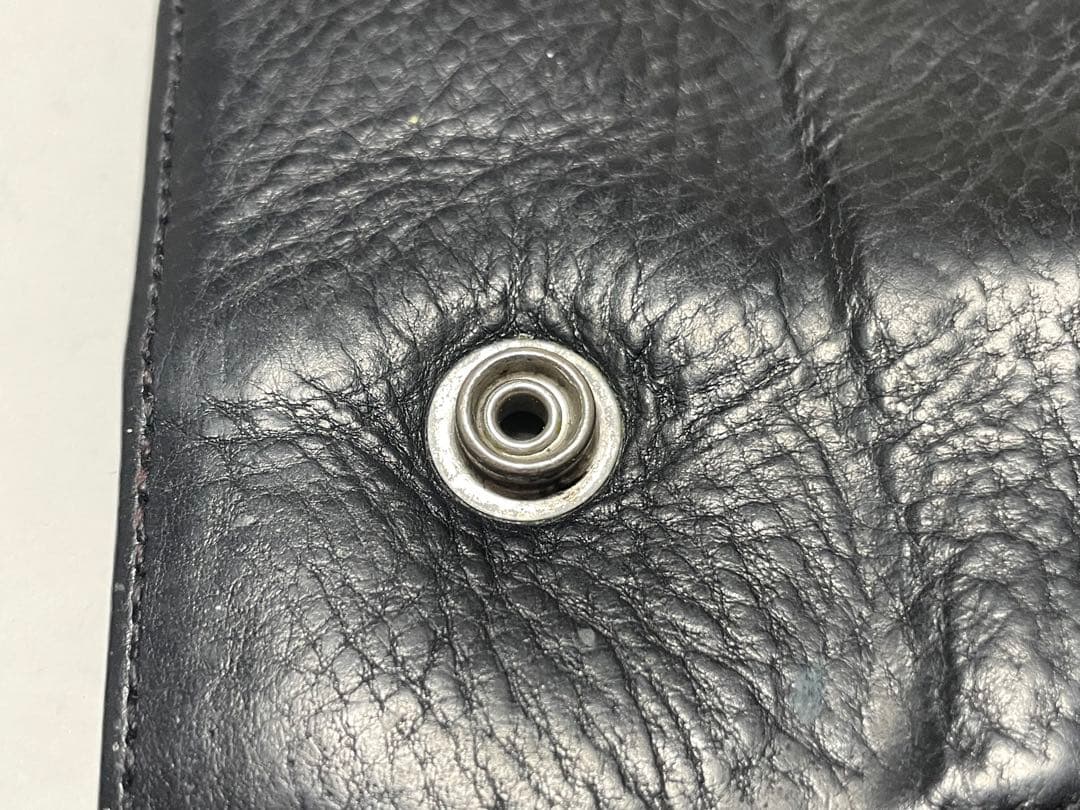 こめCHROME HEARTS クロムハーツウェーブウォレットクロスボタン