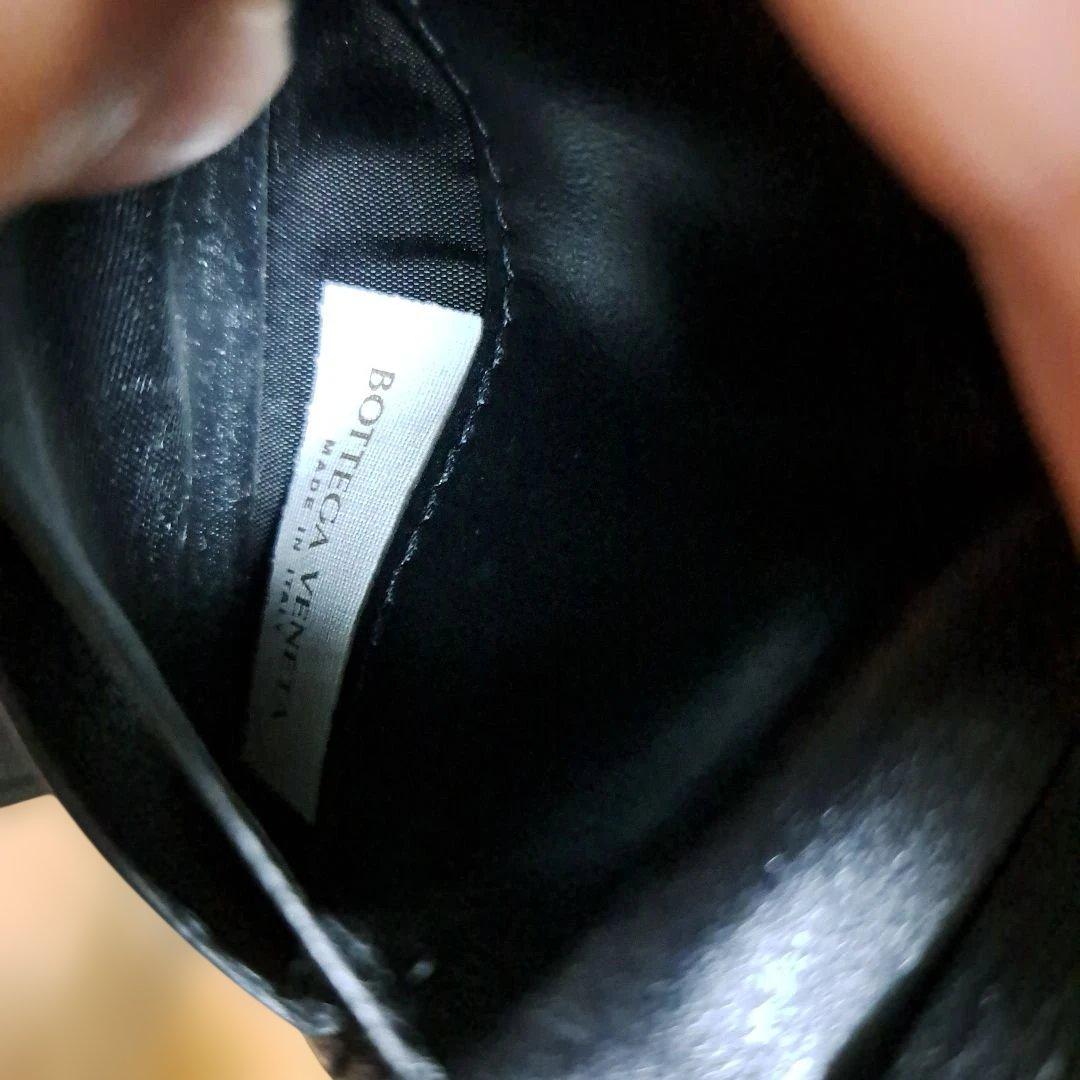 ボッテガヴェネタ カセット 三つ折り財布 ブラック