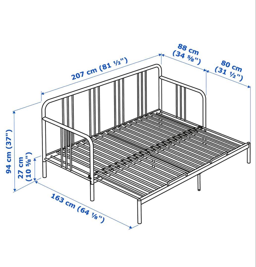 引取希望 セット売り値下げ可 FYRESDAL IKEA デイベッドフレーム