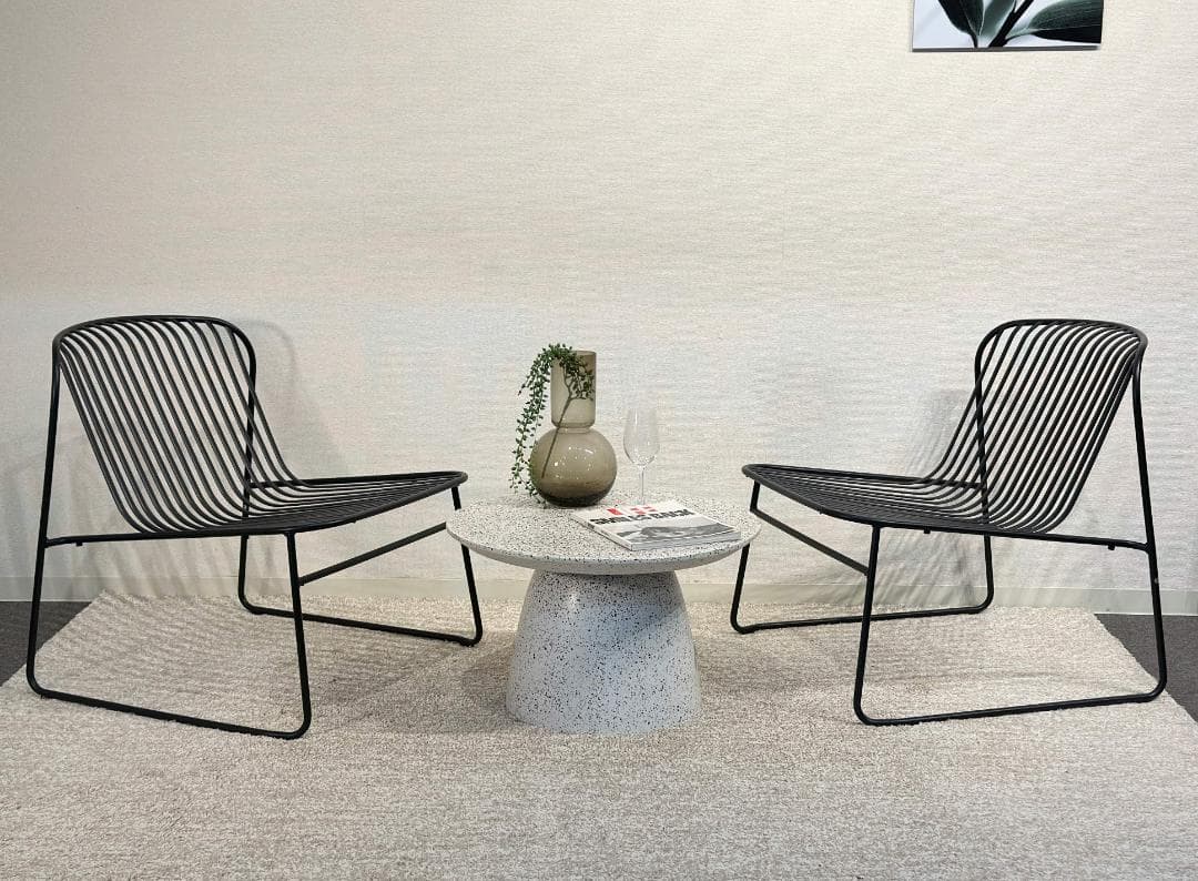 emu■Riviera　ラウンジチェア　2脚セット　スタッキング　屋外用　テラス