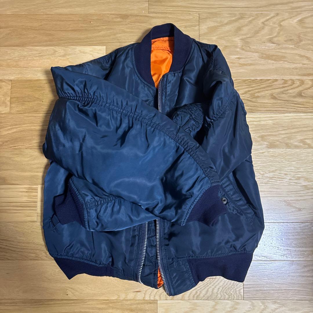 MA-1 フライトジャケット ネイビー80s希少