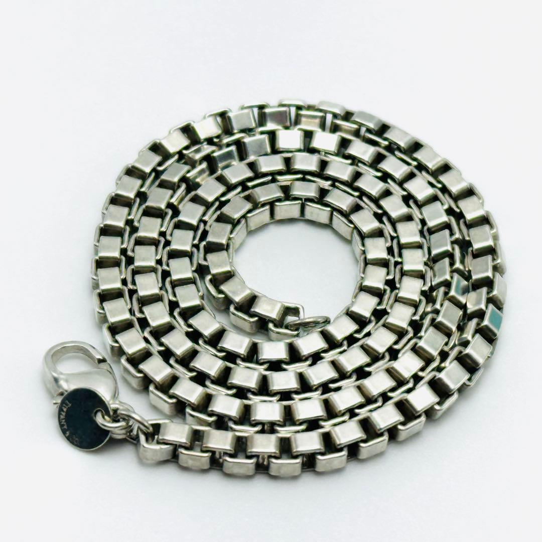 Tiffany ベネチアン　リンク　チェーン　シルバーネックレス　Ag925