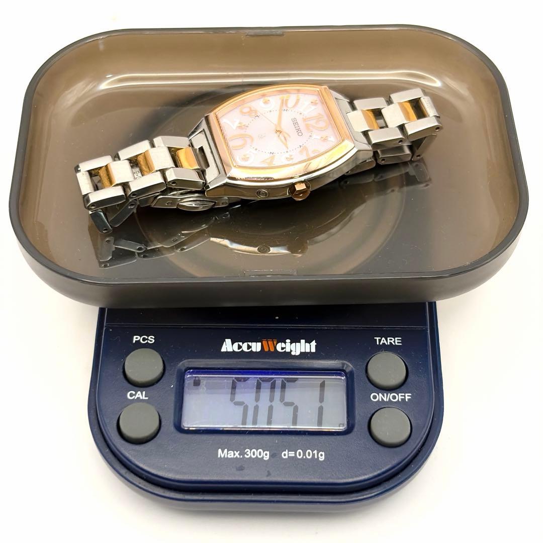 【極美品✨】SEIKO ルキア 電波ソーラー サクラピンク3B51-0AE0