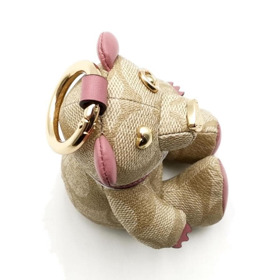 超美品 コーチ COACH チャーム キーリング クマ 11-26011911