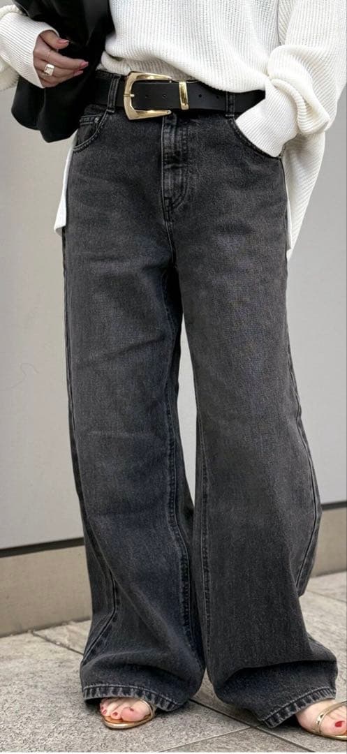 【美品】AP STUDIO ローライズバギーパンツ　38サイズ