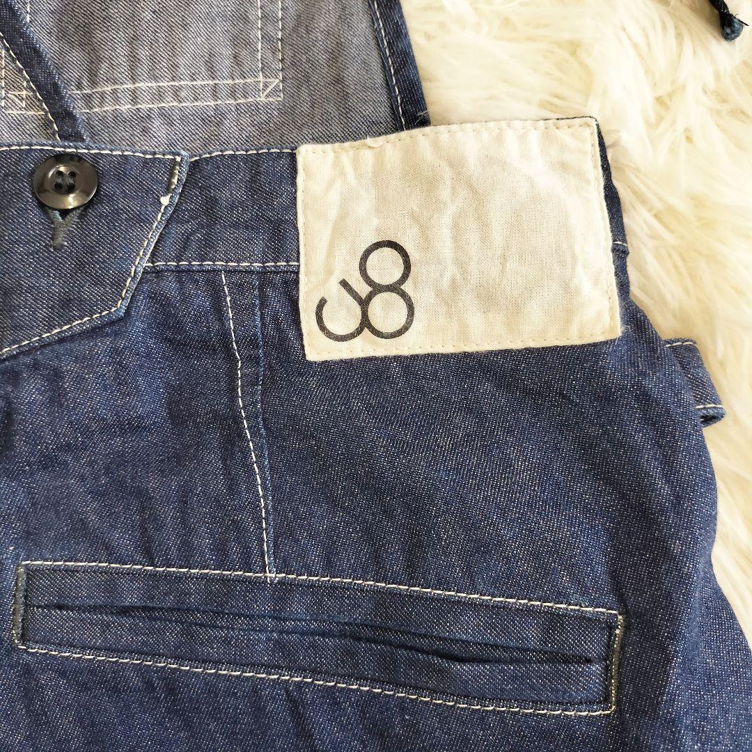 JOHNBULL フレンチサロペット L インディゴ ZP118