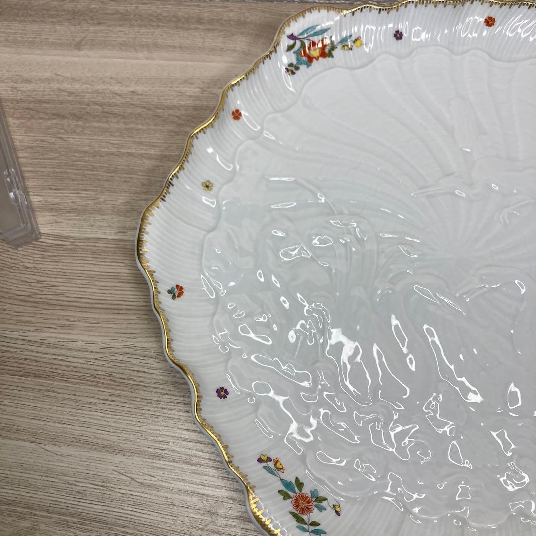 マイセン　スワン　ケーキプレート　29cm