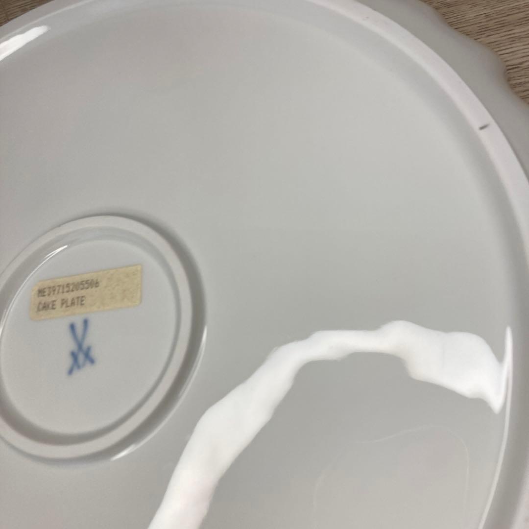 マイセン　スワン　ケーキプレート　29cm