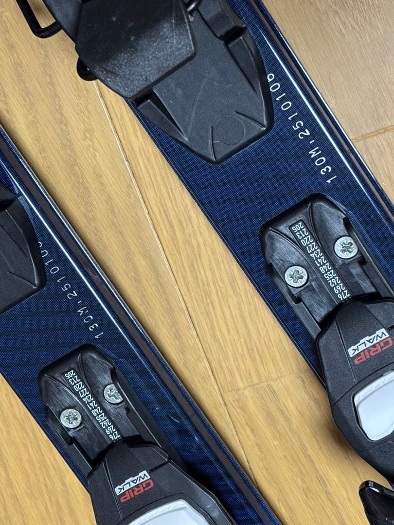 スキーストックセット 130cm 青/黒