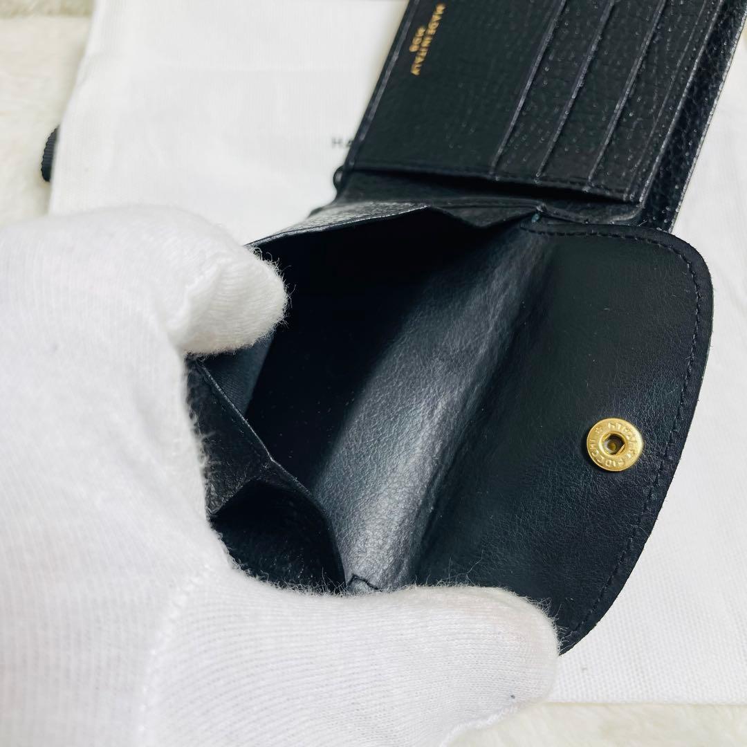 新品未使用品✨CELINE セリーヌ　二つ折り財布　トリオンフ　レザー　ブラック