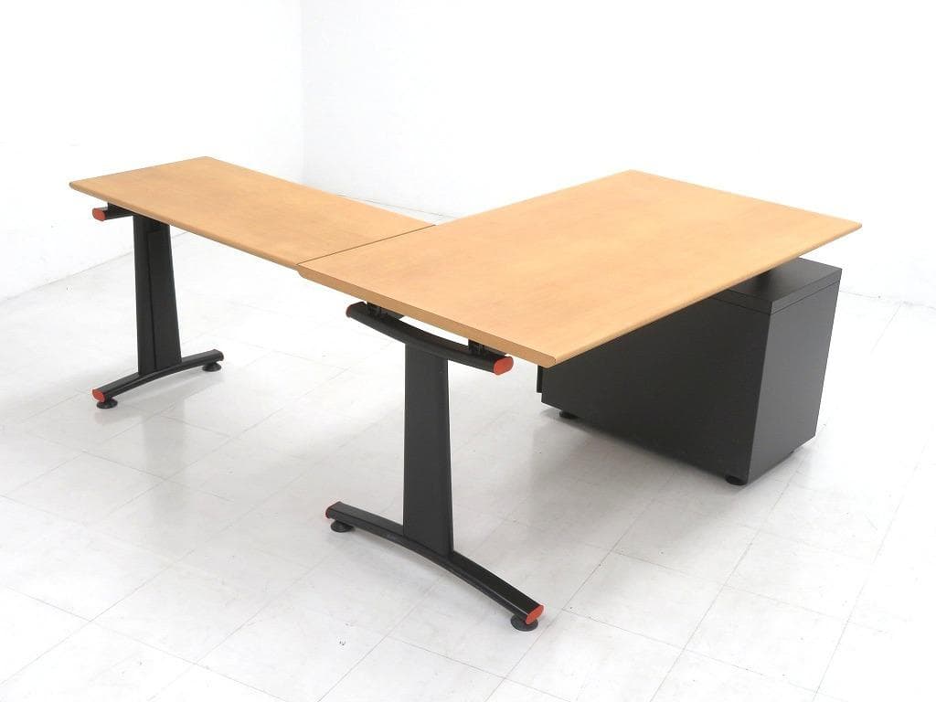 knoll ノール　ビンテージ　L型デスク　書斎机　モダン　エグゼクティブデスク
