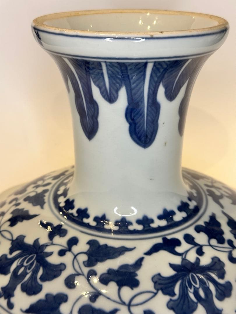 大清乾隆年製 青花 高台果実器 皿 果実文 石榴・葡萄文 中国古陶磁 観賞 収蔵