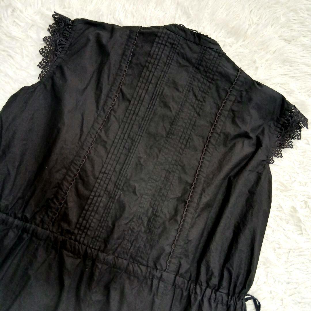 【美品】【Curensology】24SSコットンレースオールインワン　ブラック