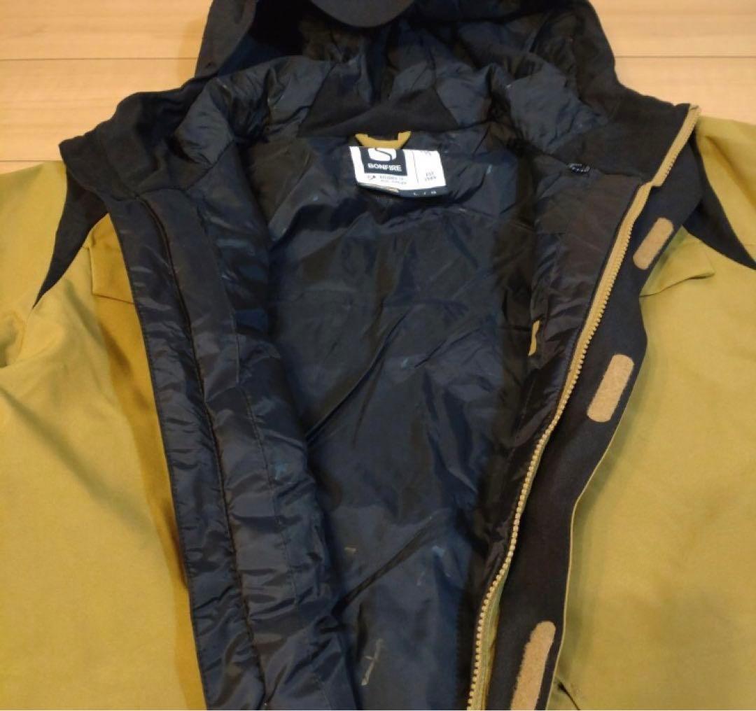 BONFIRE スノーボードジャケット イエロー/ブラック　中古美品