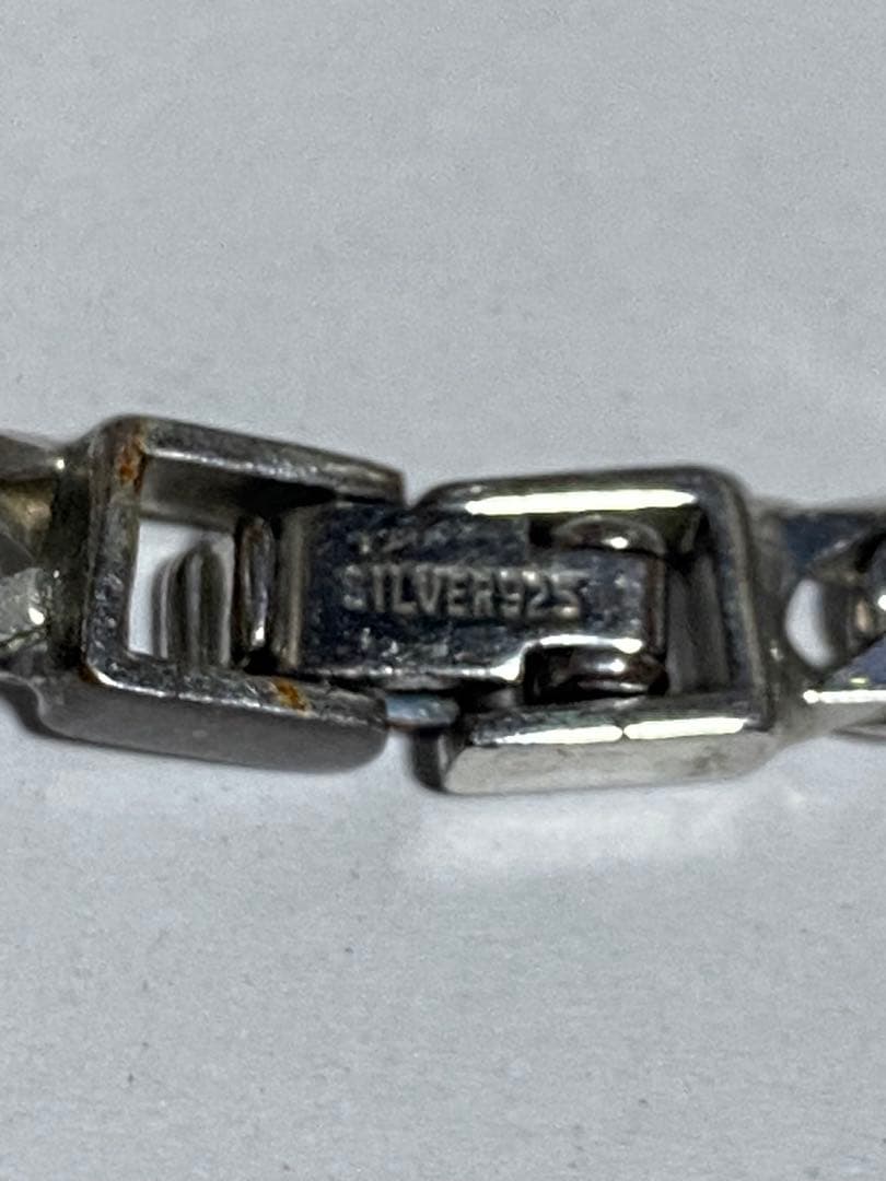 シルバー925 喜平ネックレス　6面カット　4.5mm ダブル　50cm