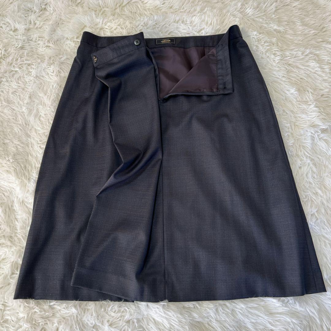 美品 ニューヨーカー チェルッティ 高級 スーツ 3点セット チェック 17