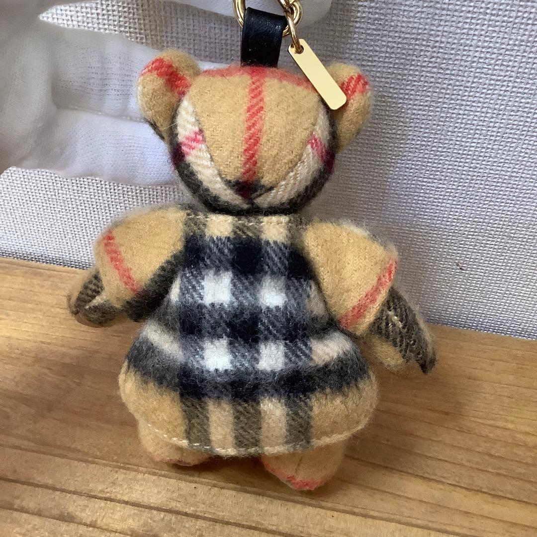 バーバリー　トーマスベア　チャーム　チェック　クマ　キーホルダー　バッグチャーム