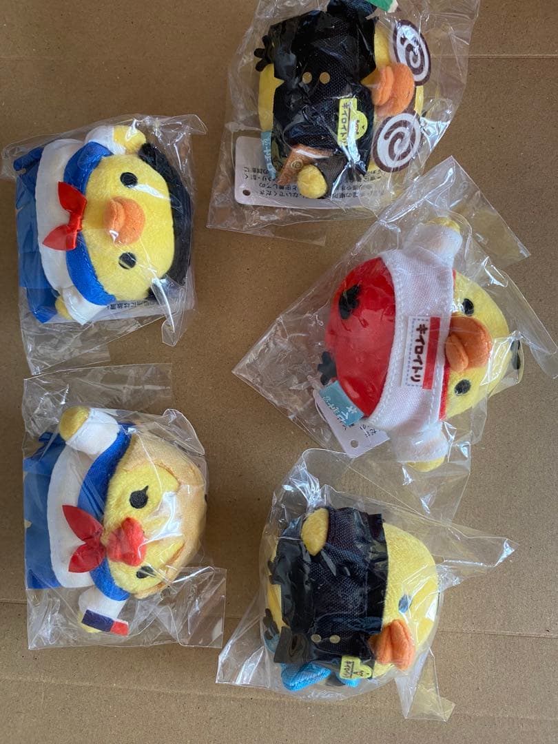 キイロイトリ学園 ☆ てのりぬいぐるみ 5種セット ☆ キイロイトリ てのり