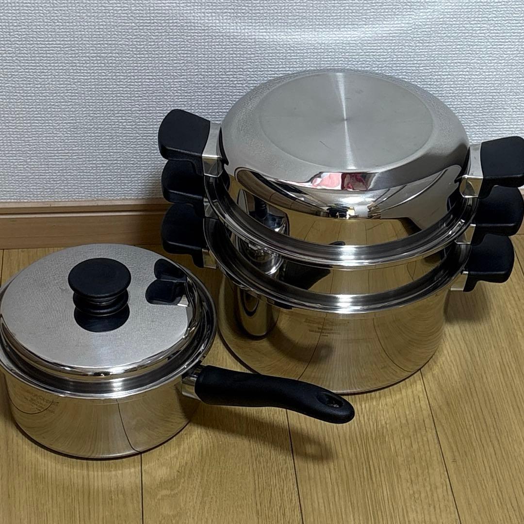 アムウェイ　6Lシチューパン・大ソースパンセット