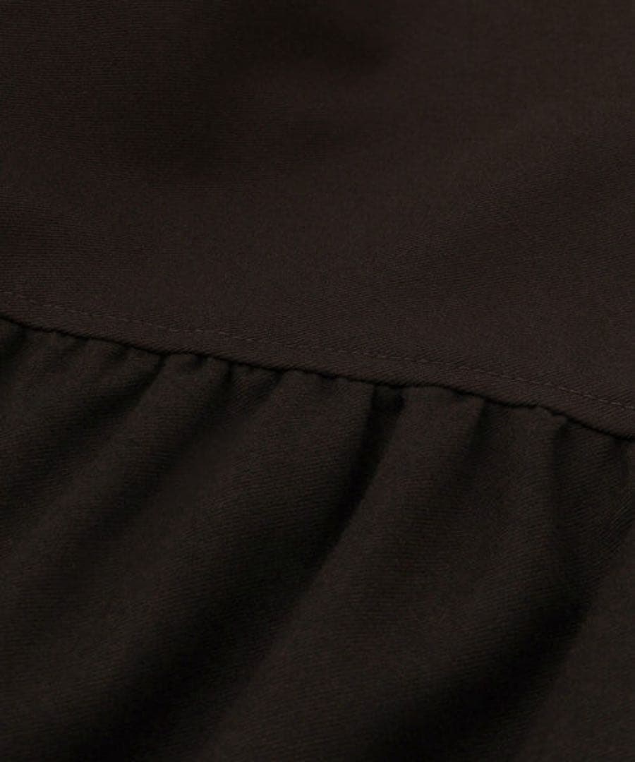 アダムエロペ　ディープネックAラインワンピース　ダークブラウン　38サイズ　新品