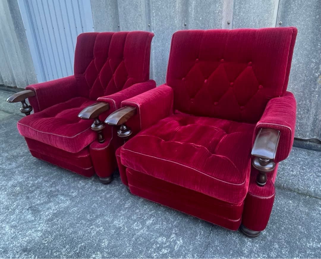 モリシゲ家具/MORISHIGE/オリーブ印/高級/1Pソファ/アームソファ/①