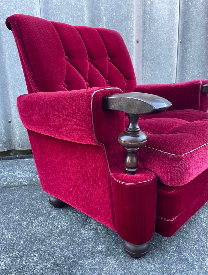 モリシゲ家具/MORISHIGE/オリーブ印/高級/1Pソファ/アームソファ/①