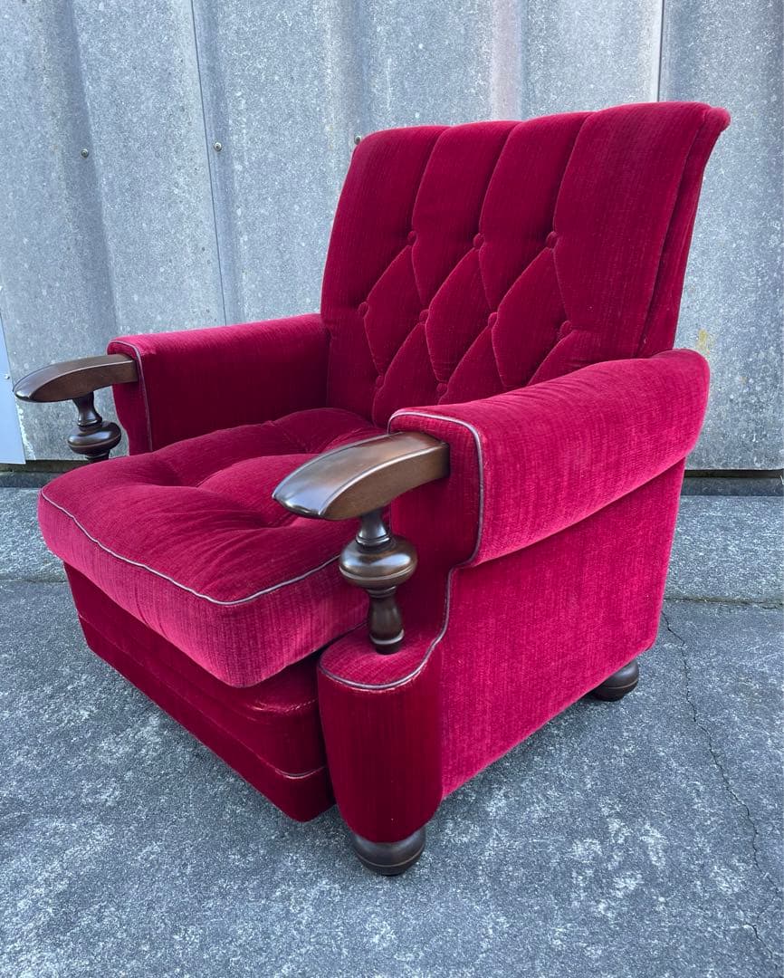 モリシゲ家具/MORISHIGE/オリーブ印/高級/1Pソファ/アームソファ/①