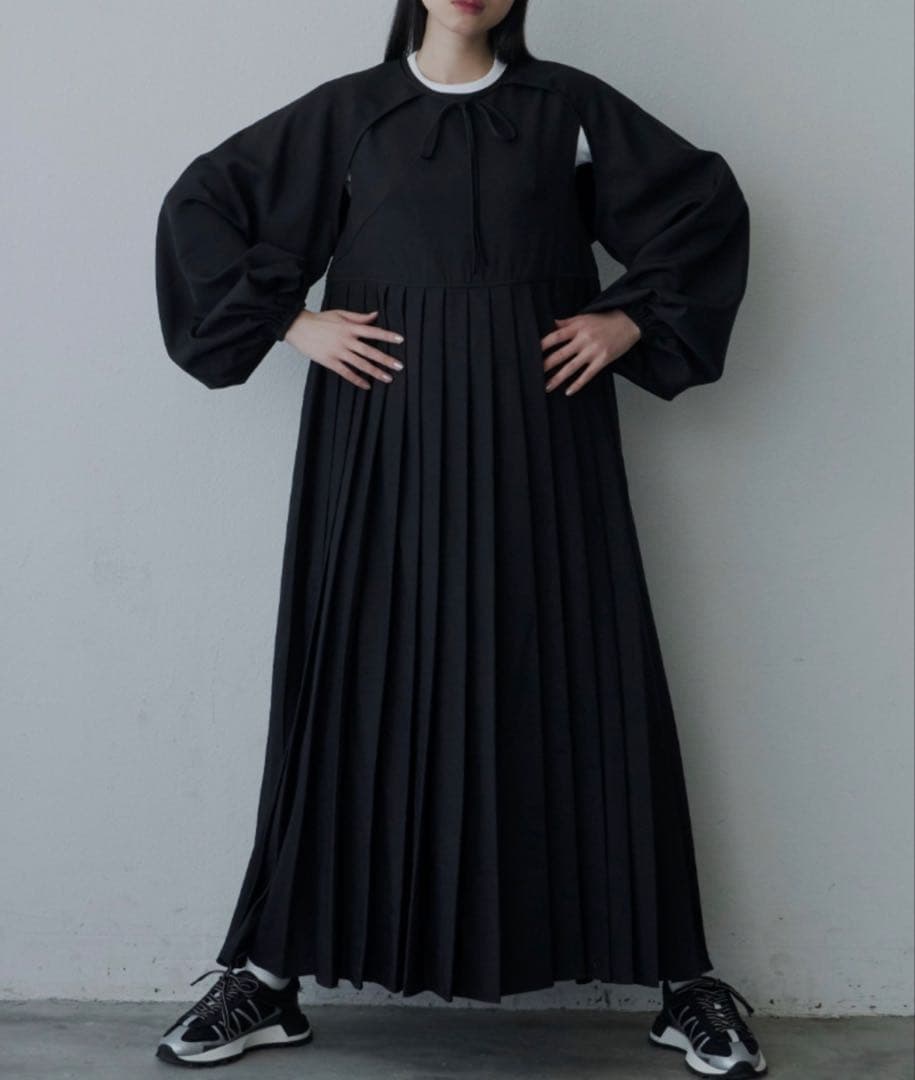 PERNA ボレロセットプリーツワンピース