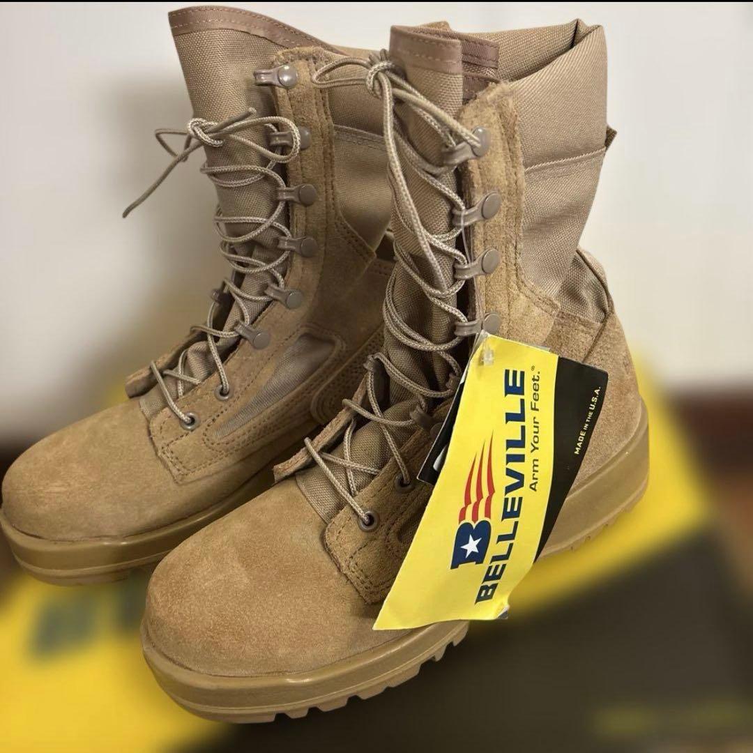 未使用品　米軍　実物BELLEVILLE ミリタリーブーツ　24.5cm送料無料