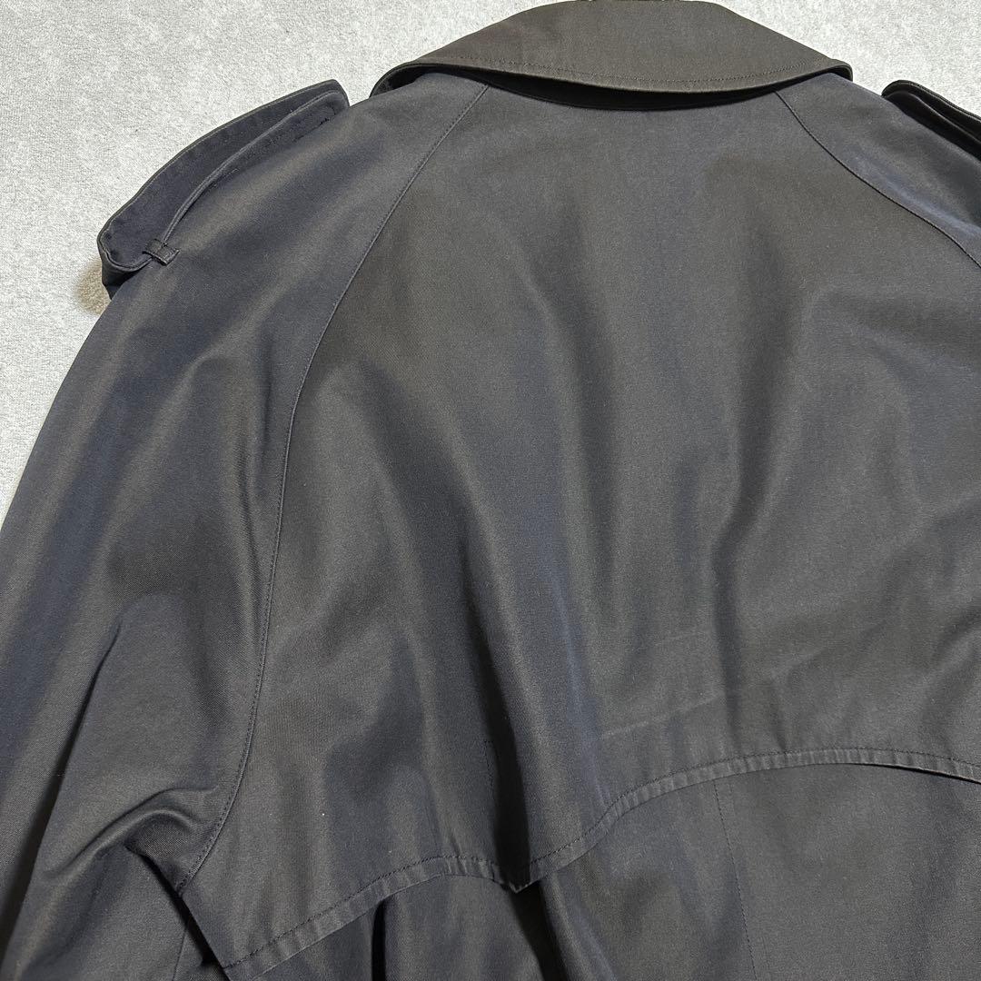 マ*ス様 大きいサイズ✨現行アクアスキュータム　トレンチコート　ブラック　New