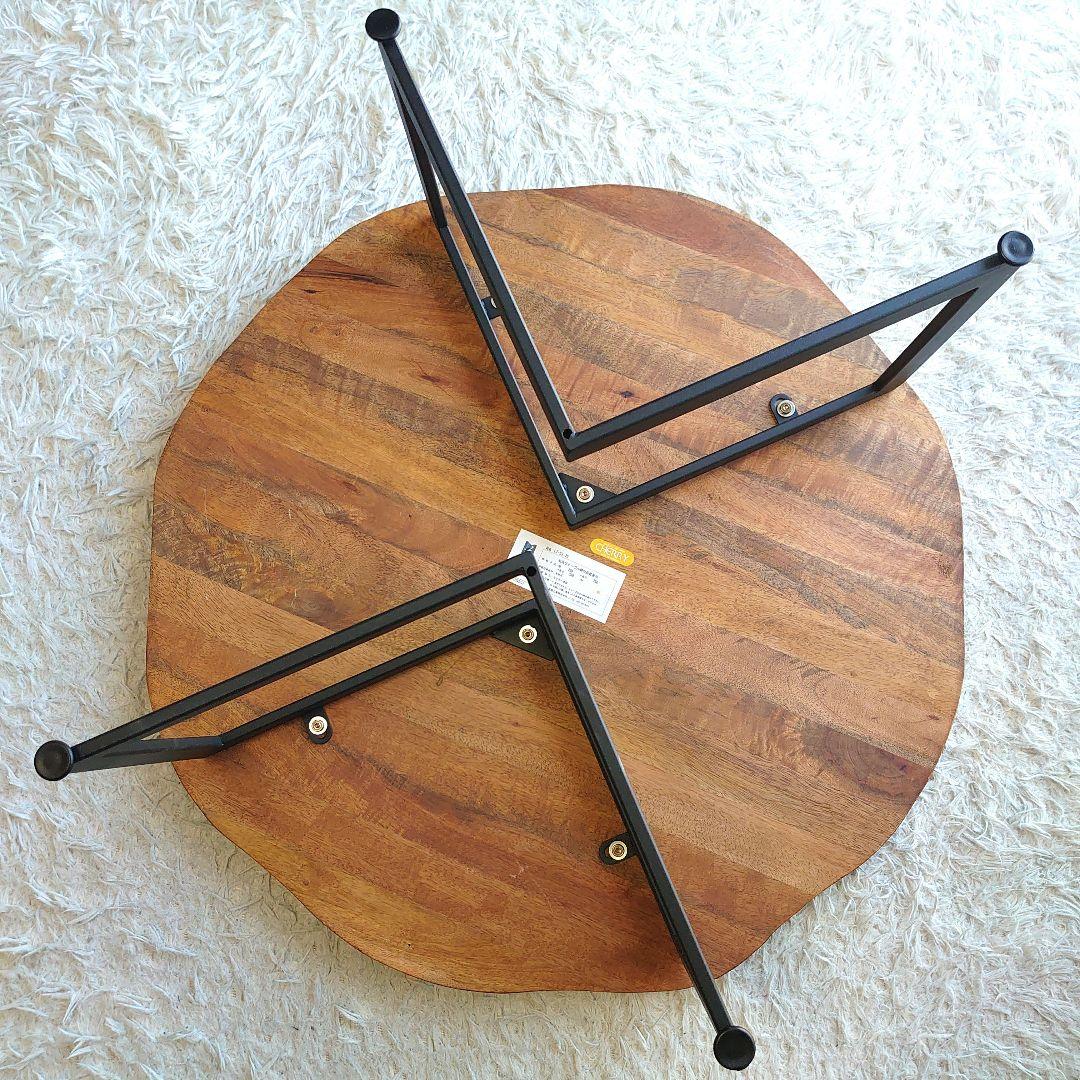 桜屋工業 銘木調 DAY CHERRY 丸テーブルLT-53-75